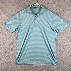 Live Forever Golf Polo Shirt Mens Large Green Performance Stretch Beaver Creek
